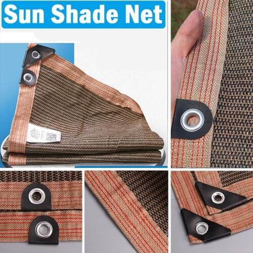 High-Quality Coffee Sunshade Net Greenhouse Succulents Plants Sun Shelter Pet House Sun Protection Swimming Pool Shading Netting
