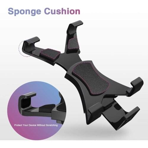 Universal Tablet Clamp Holder with 360 Degree Rotatable Tripod Mount Adapter Stand & Remote, for iPad/Air/Pro/ Mini