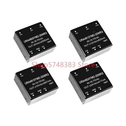 URA4805YMD-20WR3 URA4815YMD-20WR3 URA4812YMD-20WR3 URA4824YMD-20WR3 Ultra wide voltage input 18-75v