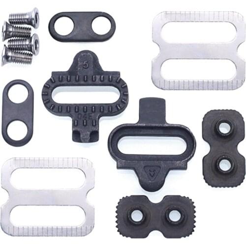 Bicycle Self-Locking Pedals Lock Mountain Cleat Biking Bike Cleat Set Clips Kit Hardware Clip-in Cleats for SPD Pedals