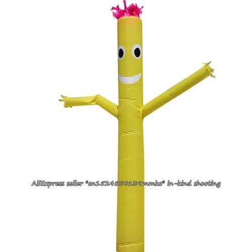 Air Dancer Sky Dancer Inflatable Tube Dance Puppet Wind Flying 10ft For 12inch Blower (Yellow)