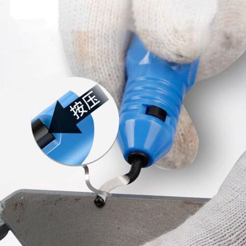 High Quality Stainless Steel Deburring Blade Manual Trimmer Bit NB1100 Hand Tools Plastic Handle Burring Knife DIY Edge Cutter