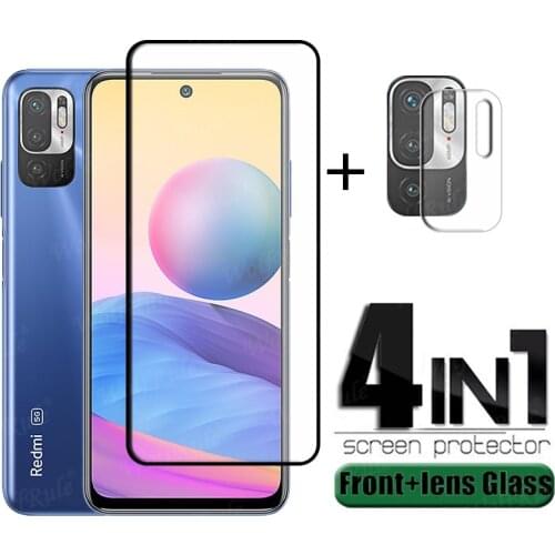 Full Cover Glass For Xiaomi Redmi Note 10 T Glass For Redmi Note 10T Full Screen Protector For Redmi Note 10T 10 Pro Lens Glass