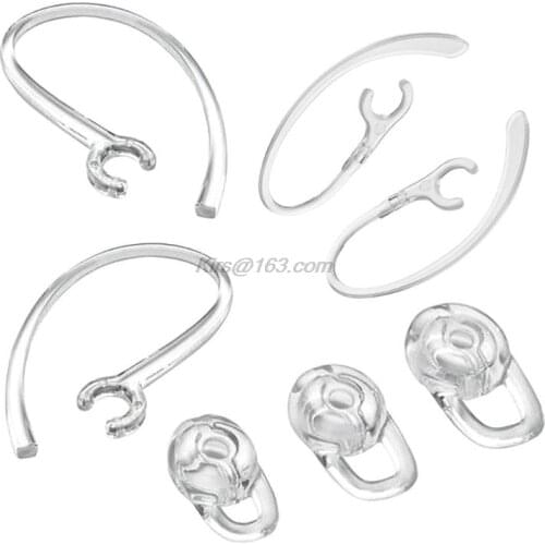 1Set Earbuds Earplugs Ear Gels Hook for Plantronics Marque M155/2M165 for Savor M1100 Wireless Bluetooth Headset Accessories