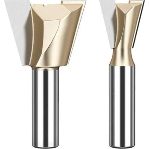 1 Pcs 1/4 1/2 Dovetail Slot Milling Cutter Woodworking Milling Cutter Edge trimmer Cutter Head Engraving Machine Knife