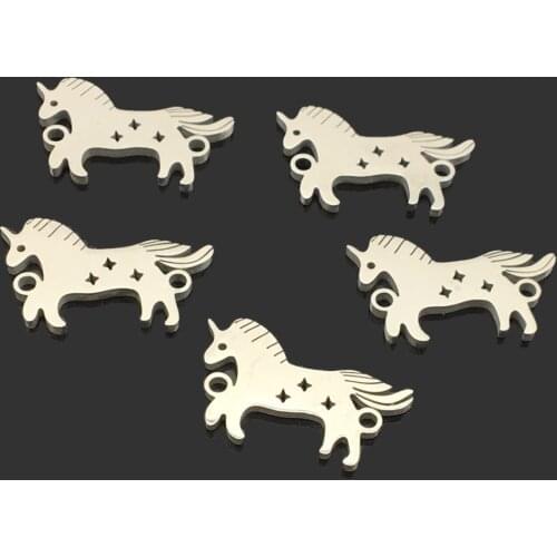 10pcs High Quality Spurs Horse Stainless Steel DIY Bracelet Necklace Connect Charm Stainless Steel Jewelry Accessory Pendant