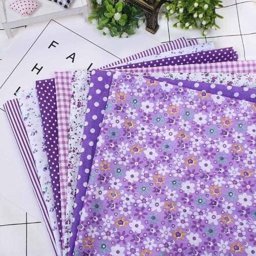 100% Cotton Fabric Floral Print Mixed Style Handmade DIY High Quality Sewing Patchwork Cloth Material 25*25cm