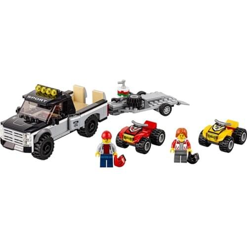 10649 City Series All-Terrain Vehicle Racing Team Assembled 60148 Puzzle Block Toy Gifts