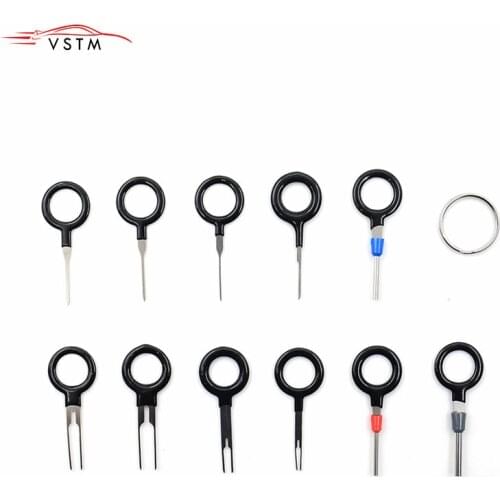 2019 11 Pcs Auto Car Plug Circuit Board Wire Harness Terminal Extraction Pick Connector Crimp Pin Back Remove Tool