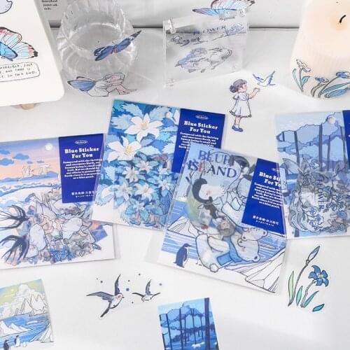 20PCS/1 Box PET Sticker Cartoon DIY Decoration Scrapbooking Stationery School Supplies