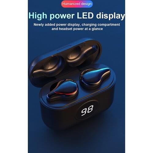 30sets New Bluetooth SE-16 TWS 5.1 Earbuds Mini Waterproof Earphones Wireless Sports Headphones Deep Bass Sound