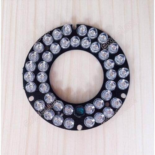 2PCS/Lot 42pcs LED F5 12mil IR 40 Meters PCB Board Diameter 64x33mm Infrared Night Vision for Size 75 CCTV Bullet Camera Casing