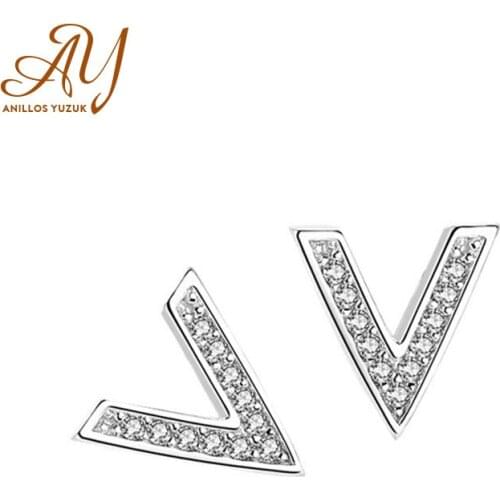 Anillos Yuzuk Women Wedding Engagement Statement Jewelry Square Stud Earrings Clear Zircon Female Anti-allergy Bijoux Brincos