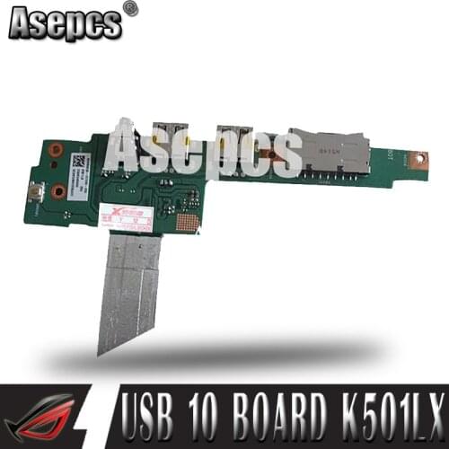 Asepcs K501U For Asus K501 K501LX A501L K501LB K501U K501UW Laptop Audio USB2.0 IO Board Interface Board JACK Board