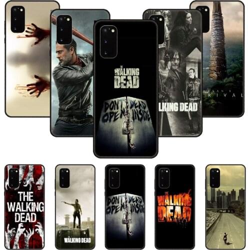 Phone Case For SamSung Galaxy S Note 10 20 7 6 9 8 Plus Edge E Ultra Lite Black Cover Coque Silicone Etui the walking dead TV