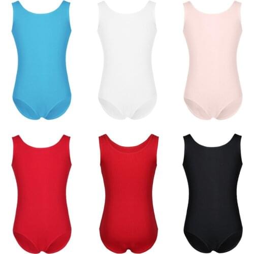 TiaoBug Children Sleeveless Professional Ballet Dance Leotard Girls Gymnastics Leotard Ballerina Sports Bodysuit Kids Dance Wear