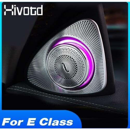 3d Rotation Tweeter Speakers Interior Modification For Mercedes Benz E Class W213 64 Colors Led Treble Speaker Car Accessories