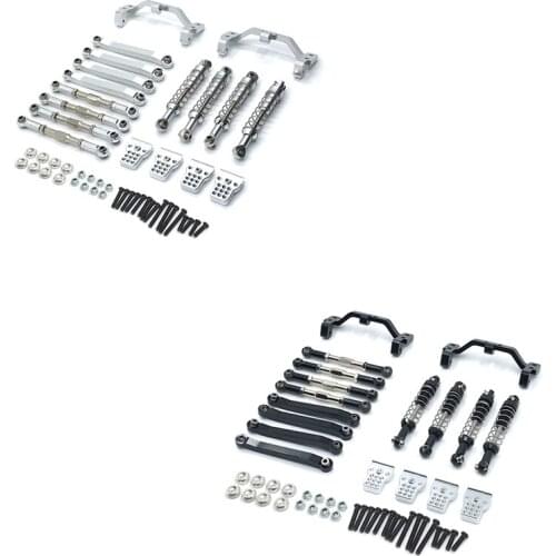 For MN D90 D91 D96 MN90 MN99S 1/12 RC Car Upgrade Parts Metal Pull Rod Link Tie Rod Shock Absorber Accessories