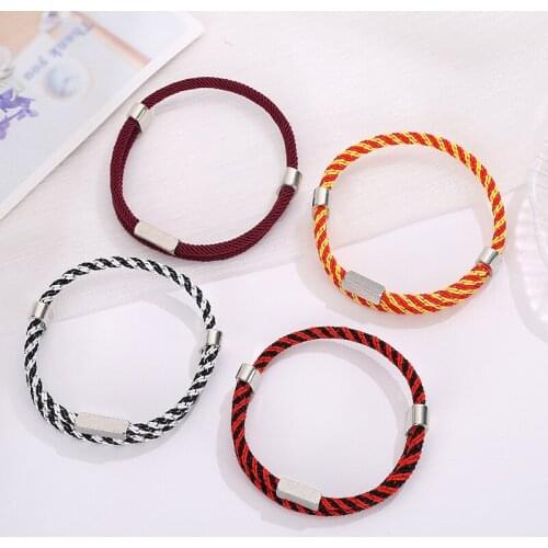 Women Men Chain Bracelet Milan Rope Contracted Stainless Steel Couple Bracelet Wrist Chain Bracelet for Men Women Jewelry Gift