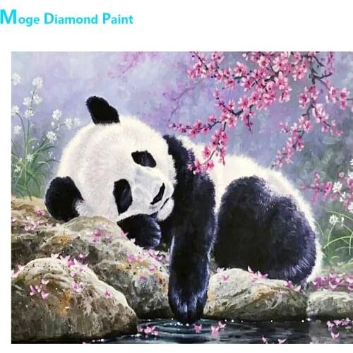 Napping Lesser Panda Diamond Painting Cartoon Animal Round Full Drill Nouveaute DIY Mosaic Embroidery 5D Cross Stitch Home Decor