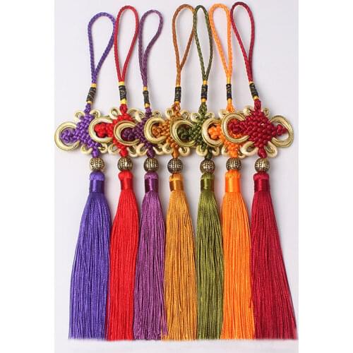 1Pcs Beautiful Chinese Knot Colourful China Traditional Pendant Featured Handicrafts Home Decoration Pendant Festival Party Gift