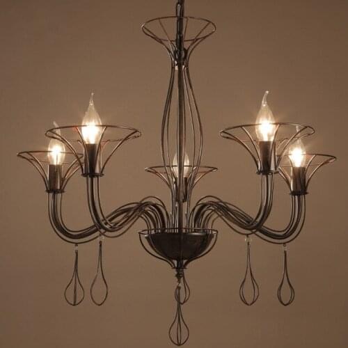 Loft creative retro restaurant living room pendant lamp bar counter American style fashion iron art wind pendant light