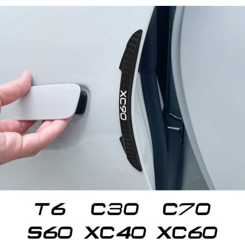 Car Door Anti-Collision Strip Stickers For Volvo XC90 XC60 C30 T6 S60 C70 XC40 V40 XC70 V70 V60 V50 S80 S40 AWD Car Accessories