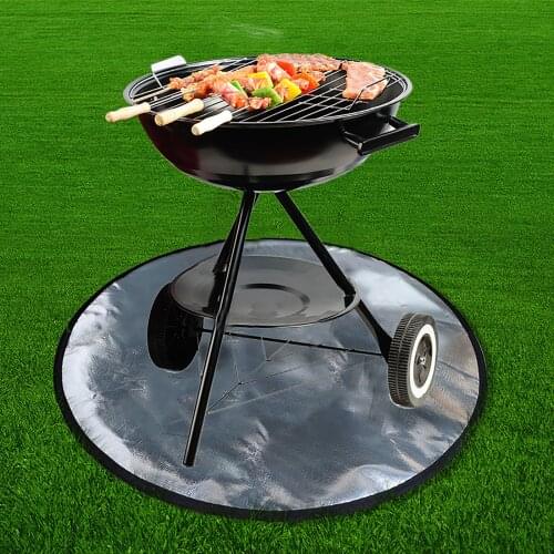 Fireproof Picnic Mat Outdoor Picnic Barbecue Mat Protect Lawn Timber Floor Double-sided Fireproof Foldable Portable