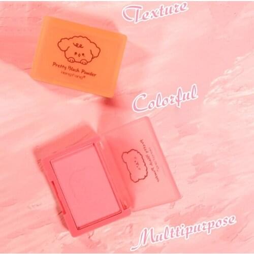 4 Colors Single Blush Makeup Shadows Palette Mineral Red Rouge Matte Cheek Blusher Powder Professional Contour Korean Cosmetics