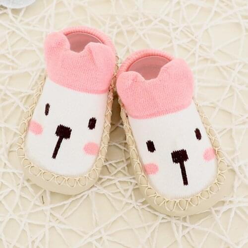 Childrens Flat Shoes Cartoon Newborn Baby Girls Boys Anti-slip Socks Slipper Shoes Boots Sandals Baby Tenis Infantil Menino