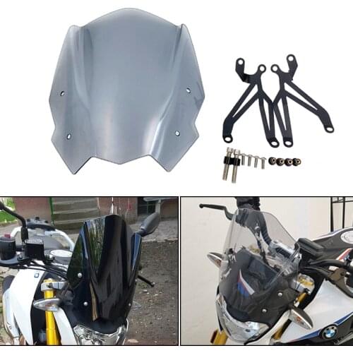 For BMW G310R 2016 17 18 2019 Motorcycle Windshield Windscreen Shield Screen with Mounting bracket Wind Deflector moto Accessori