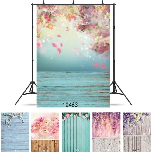 Valentines Photography Background Flower Watercolor Painting Wall Wood Floor Vinyl Backdrop Studio Photo Kids Newborn Photophone