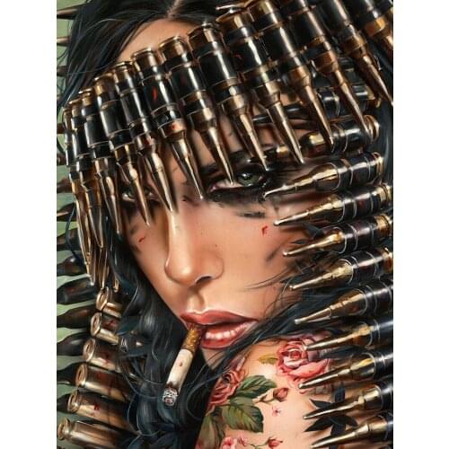 High quality Oil painting Canvas Reproductions IF LOOKS COULD KILL by Brian M.Viveros Painting hand painted