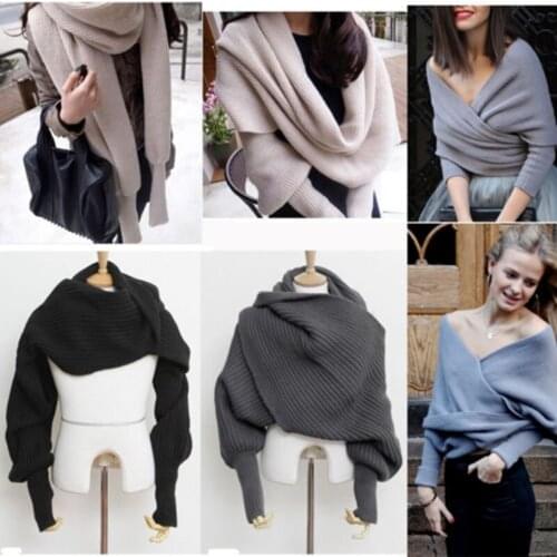 2021 Autumn and Winter New V-shaped Cross-neck Tops Knit Sexy Small Off-shoulder Waistcoat Long Sleeve Pullover Sweater Women