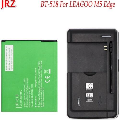 1pcs=1Battery+Charge 2000mAh For LEAGOO M5 Edge BT-518 Battery Batterij Mobile Phone High Quality Replacement Batteria Batterie