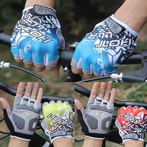2Pcs Gel Half Finger Cycling Gloves Anti-Slip Anti-sweat Bicycle Left-Right Hand Gloves Anti Shock MTB Road Bike Sports Gloves