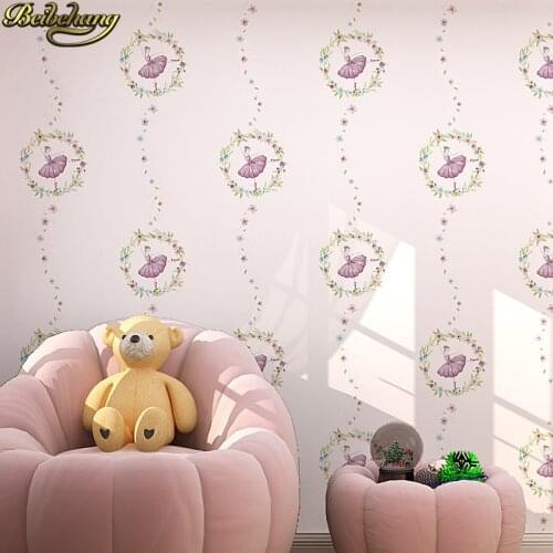 Beibehang papel de parede 3D Cartoon ballet wall paper for Childrens room living room flooring desktop wallpaper for kids room