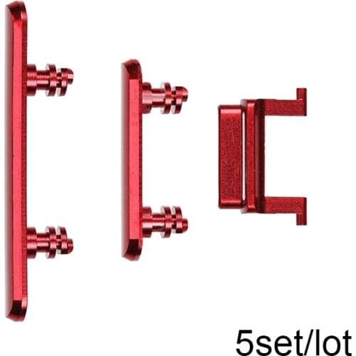 Side Key Full Set Lock Volume Power Key Switch On Off Mute Switch Button For For iPhone X XR XS Max (black)