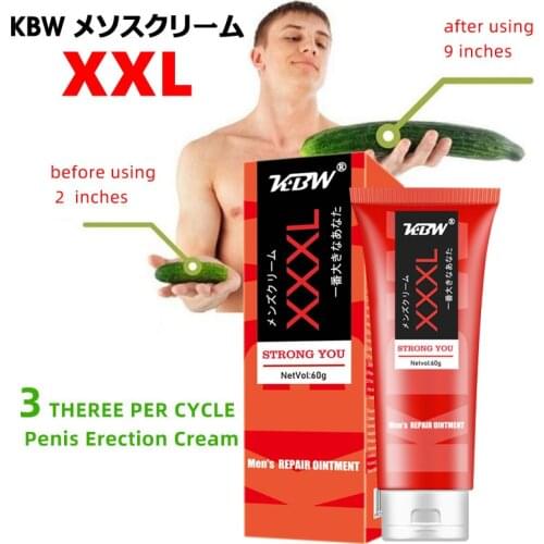 60ml Men Penis Enlarge XXXL Size Massage Long-last Cream Erection Sex Products Man Aphrodisiac Paste Private Parts Care Gel