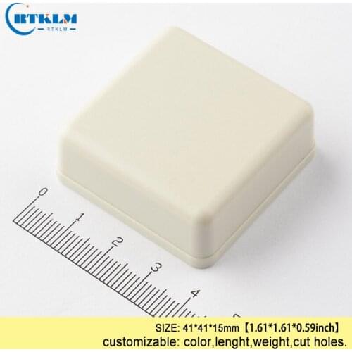 Abs plastic small Handheld instrument enclosures 41*41*15mm electrical junction housing plastic for electronics pcb device Box