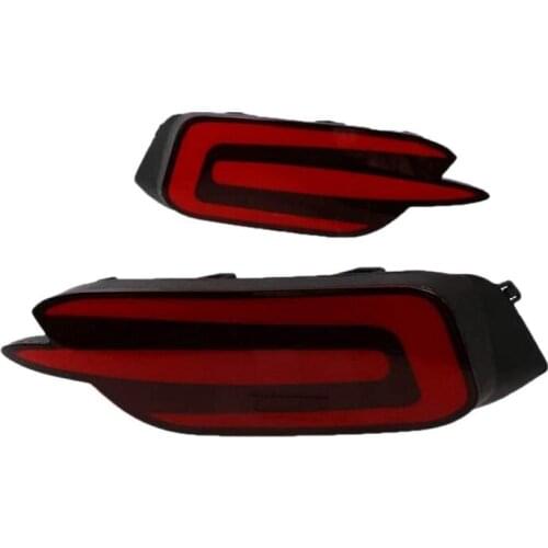 2Pcs Car LED Rear Bumper Light Reflector Brake Light For Honda Civic Sedan 2016 2017 2018