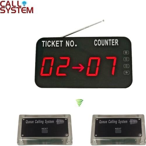 Queue Call System Wireless Take A Number System with Queuing Counter Number Display