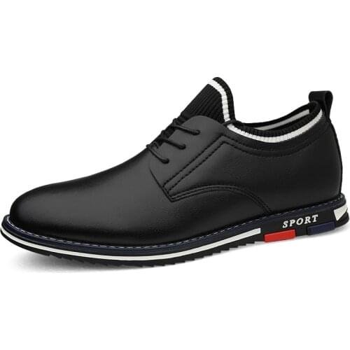 New Black White Men Leather Shoes Mens Pointed Toe Dress Shoes High Quality Formal Slip on Sandals Man Business Shoes