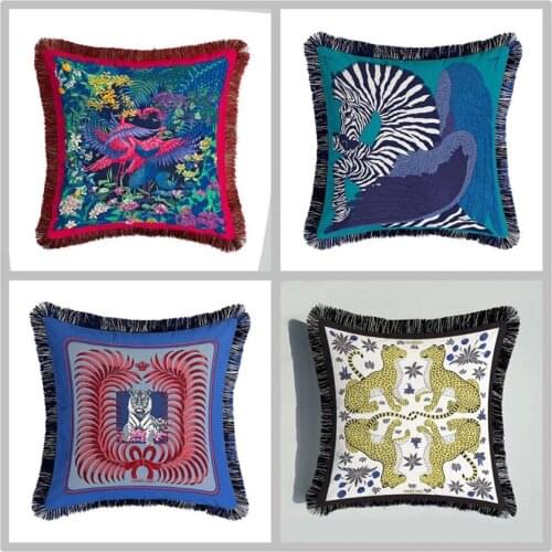 45x45cm birds beasts Sofa Pillowcase Pink Cushion Cover Throw Pillow Case Home Sofa Bed Chair Decoration 17.72x 17.72inch