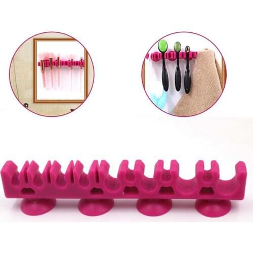 15 Holes Toothbrush Towel Makeup Brush Holder Organizer Air Drying Storage Rack 15 Holes Strong Absorption Mini easy to use