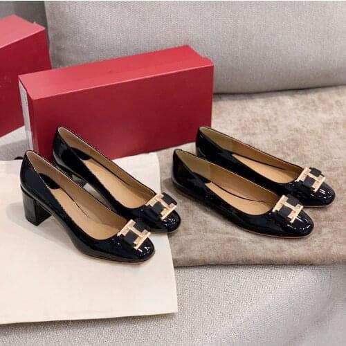 Designer Brand Classical Womens Autumn Shoes Butterfly-knot Genuine Leather Sheepskin High Heels 1cm and 6cm For Lady db039