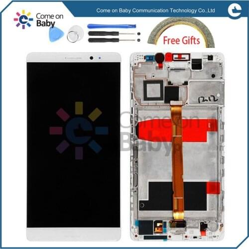 For Huawei Mate 8 Mate8 MT8 LCD Display + Touch Screen 100% new Digitizer Assembly with Frame Replacement,tempered glass,cover