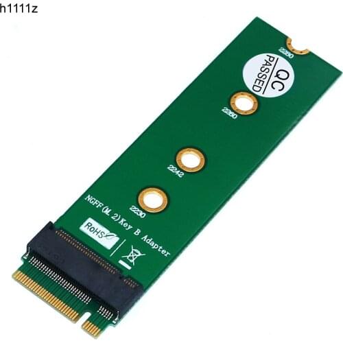 H1111Z Add On Card Converter M.2 NGFF Key B to Key B Adapter M.2/M2 NGFF Raiser Riser Card for SATA-bus SSD 3G/4G LTE Module NEW