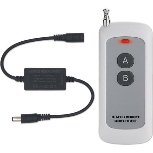 KTNNKG 433MHz Remote Control LED Lamp With Switch 2A DC5V 12V 24V RF On The Table, on The Wall Wireless Remote Control Lamp Swit