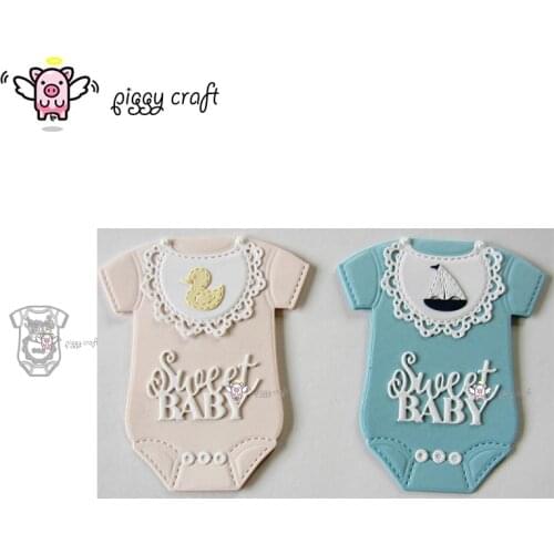 Piggy Craft metal cutting dies cut die mold Baby clothes letter decoration Scrapbook paper craft knife mould blade punch stencil